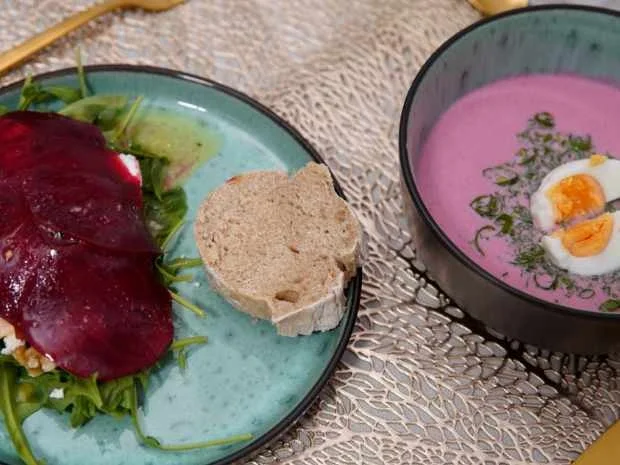 Rote Bete Suppe und Rote Bete Carpaccio - Rezept - Bild Nr. 2