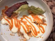 Deconstructed Sanddorn- Cheesecake mit Baconchip - Rezept - Bild Nr. 2