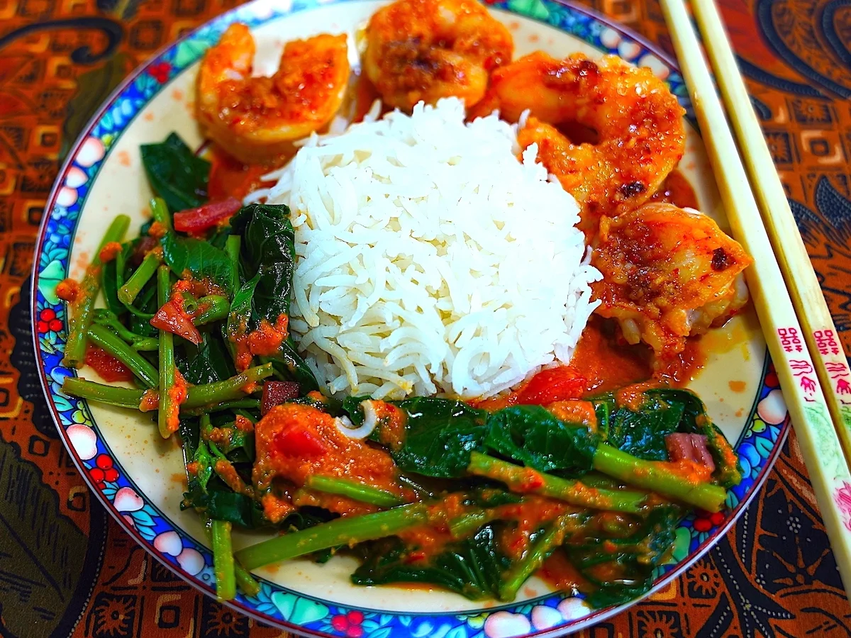 Würziger Wasserspinat mit Kokossauce - Rezept - Bild Nr. 16762