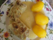 Rezept: Kohlrollen mit Rahmsauce und Drillingen Bild Nr. 2 Kohlrollen mit Rahmsauce und Drillingen - Rezept - Bild Nr. 2