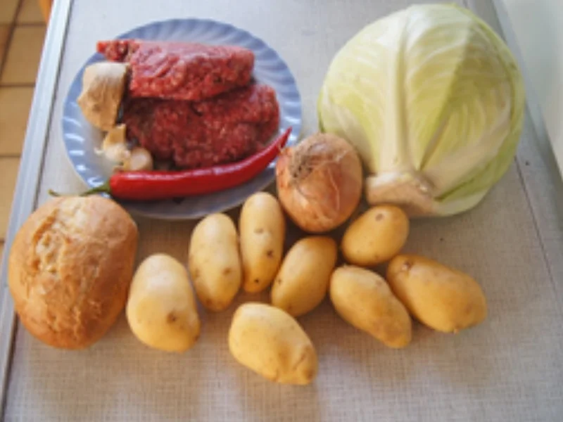 Rezept: Kohlrollen mit Rahmsauce und Drillingen Bild Nr. 3 Kohlrollen mit Rahmsauce und Drillingen - Rezept - Bild Nr. 3