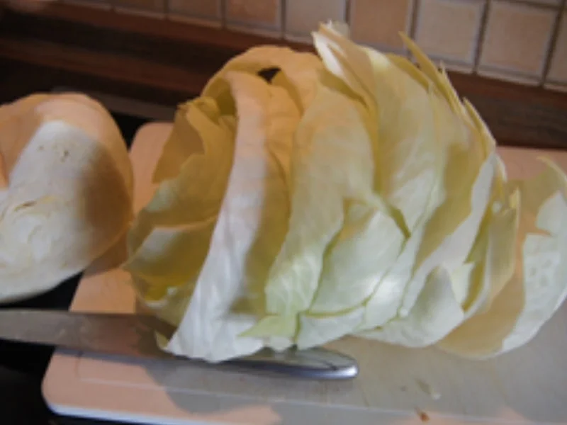 Rezept: Kohlrollen mit Rahmsauce und Drillingen Bild Nr. 4 Kohlrollen mit Rahmsauce und Drillingen - Rezept - Bild Nr. 4