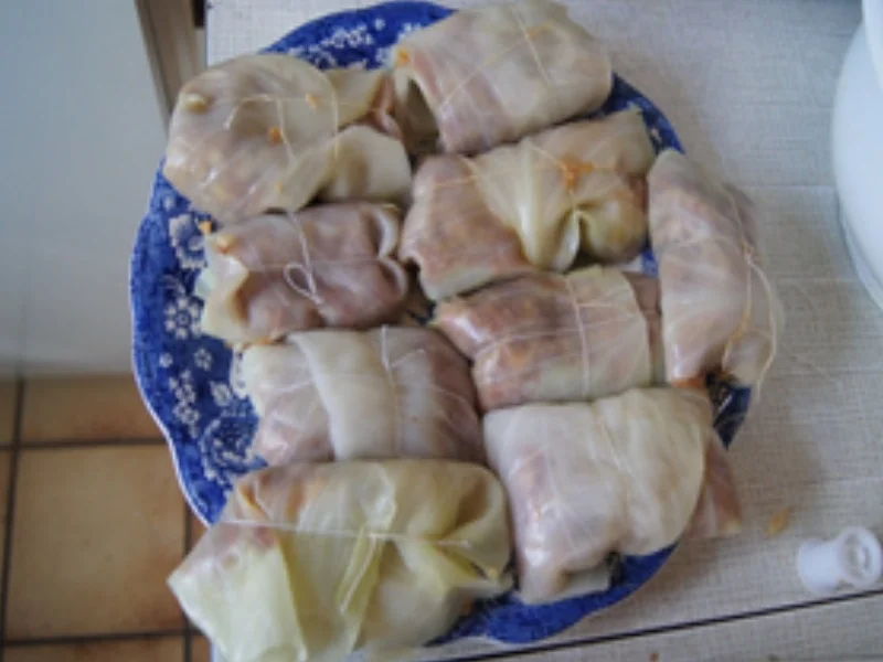 Rezept: Kohlrollen mit Rahmsauce und Drillingen Bild Nr. 10 Kohlrollen mit Rahmsauce und Drillingen - Rezept - Bild Nr. 10