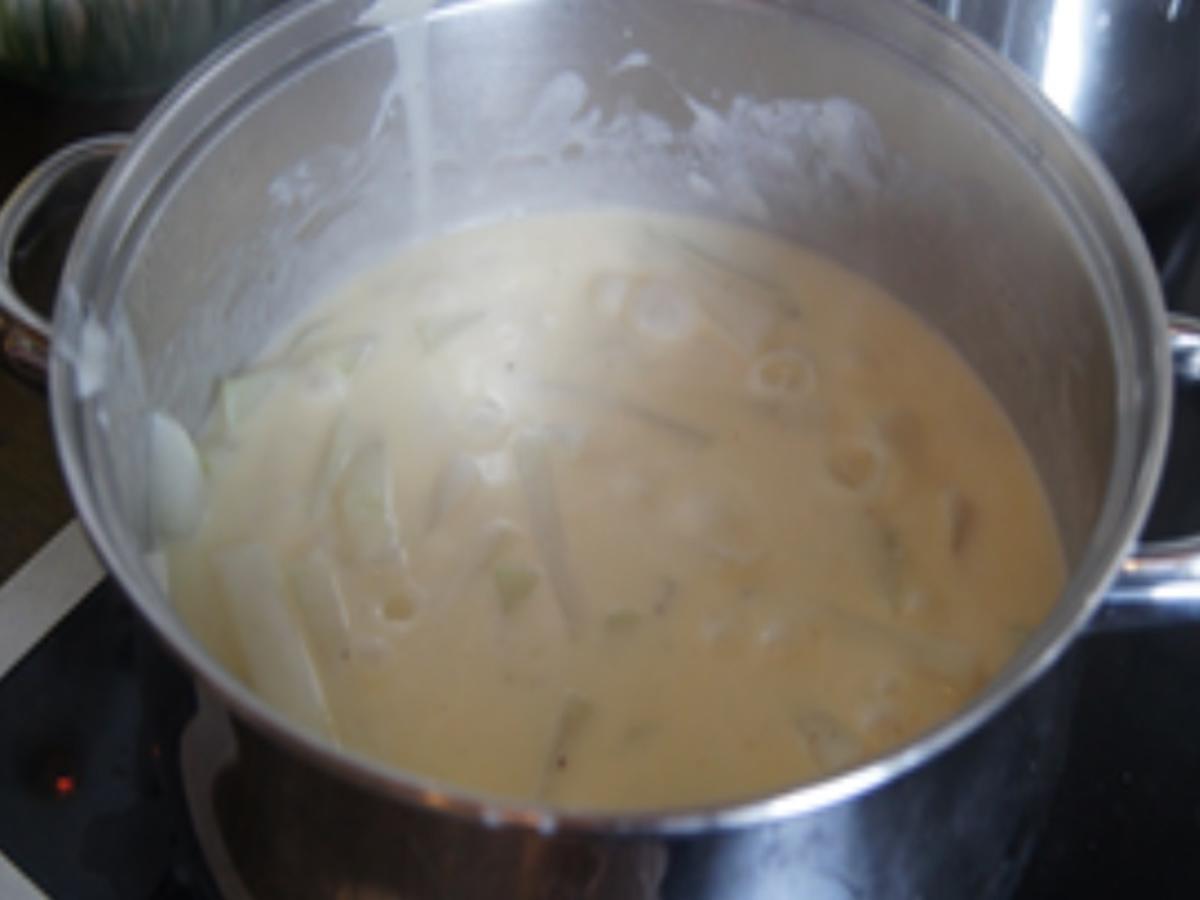 Bratwurst mit Rahm-Kohlrabi und Kartoffeln - Rezept - Bild Nr. 7