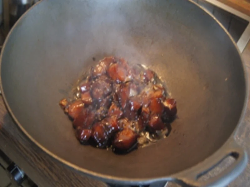 Chinapfanne mit Hähnchenfleisch und Gemüsemix und Basmatireis - Rezept - Bild Nr. 16776