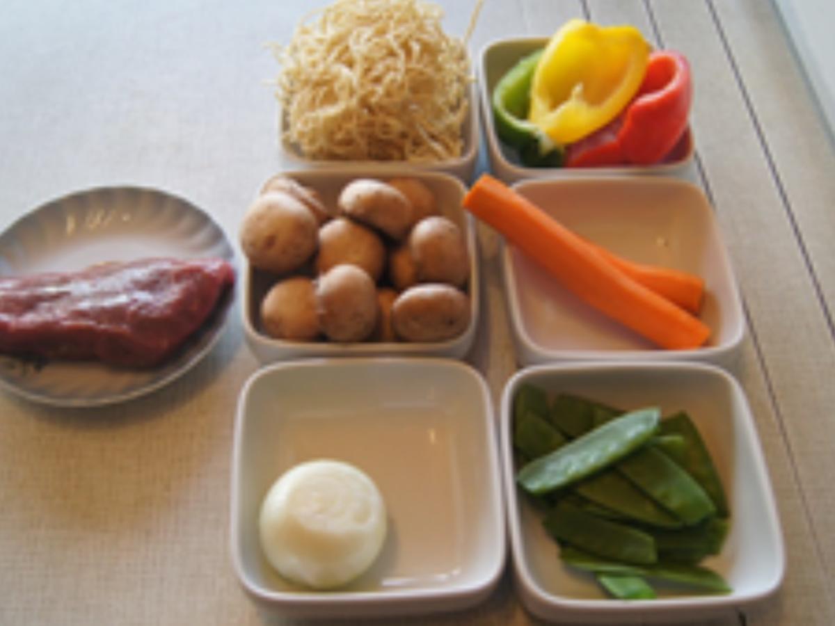 Mie-Nudeln mit Rindfleisch und Gemüsemix - Rezept - Bild Nr. 3