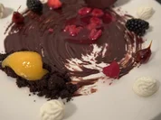 Verdrehter Cheesecake, Himbeeren, Haselnüsse und Mango - Rezept - Bild Nr. 16781