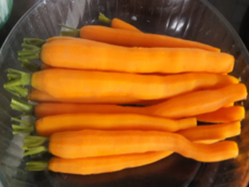 Schweinefiletschnitzel mit Champignon-Rahmsauce, Honig-Bundmöhren und Drillingen - Rezept - Bild Nr. 15