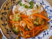Shrimps-Wok Honkong mit Jasmin Reis - Rezept - Bild Nr. 2