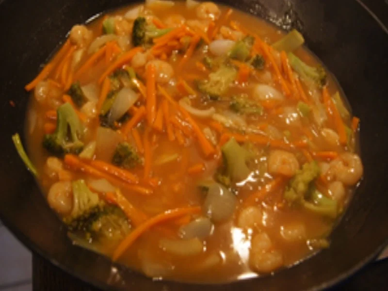 Shrimps-Wok Honkong mit Jasmin Reis - Rezept - Bild Nr. 16