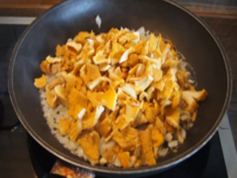 Rezept: Fischfilet mit Rahm-Pfifferlingen und Drillingen Bild Nr. 11 Fischfilet mit Rahm-Pfifferlingen und Drillingen - Rezept - Bild Nr. 11