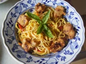 Chinesische Mie-Nudeln mit Ei und Gemüse und frittierten Hähnchenbrustfiletwürfeln - Rezept - Bild Nr. 2