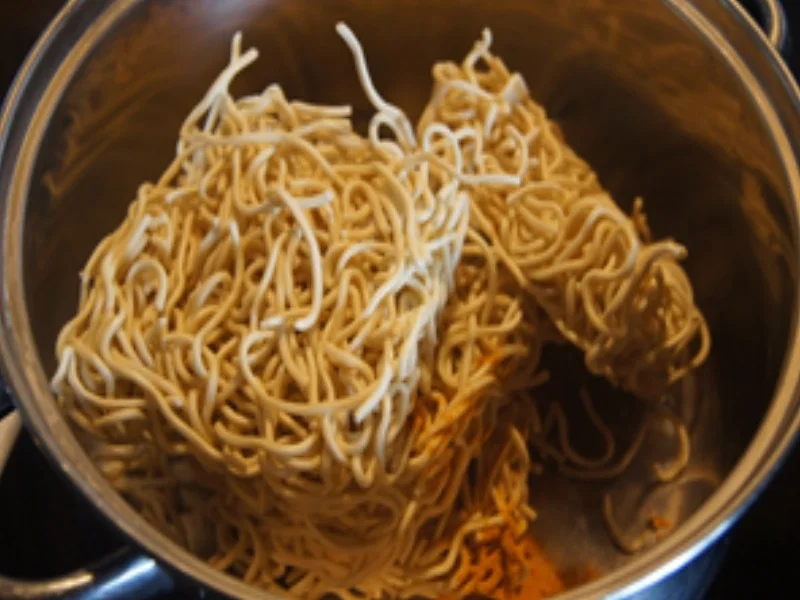 Chinesische Mie-Nudeln mit Ei und Gemüse und frittierten Hähnchenbrustfiletwürfeln - Rezept - Bild Nr. 11