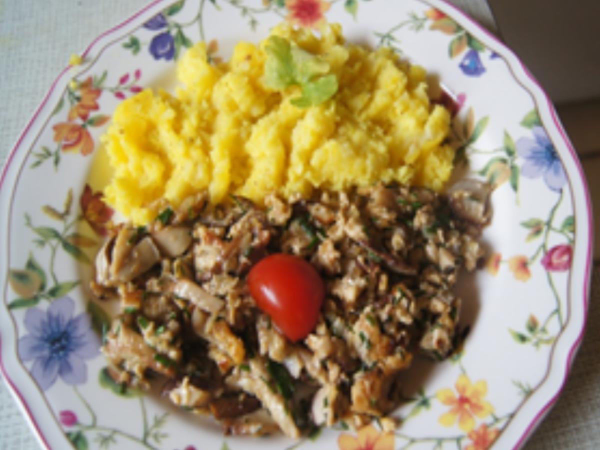 Steinpilz Ei Pfanne mit Kartoffelstampf - schnell &amp; einfach - von MausVoh