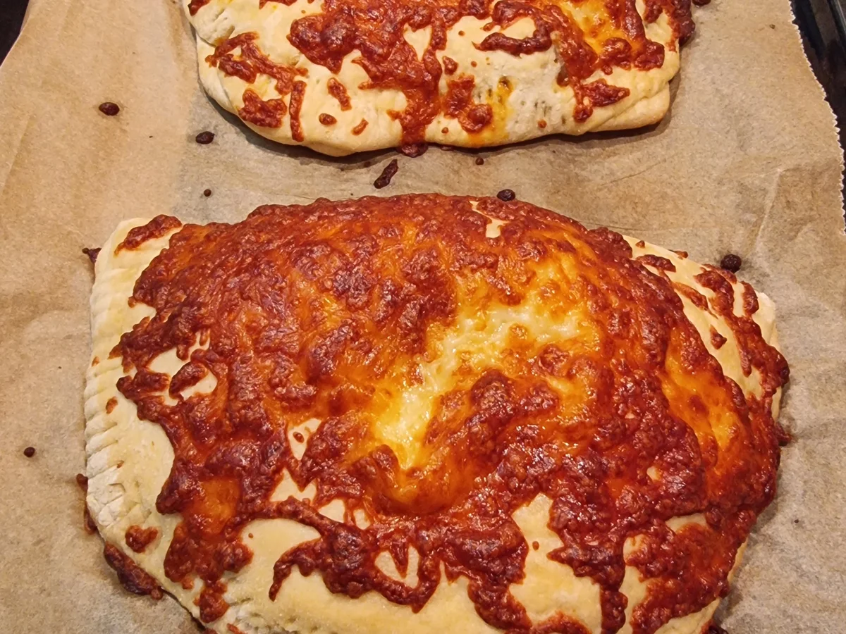 Calzone mit Champignos und Schinken - Rezept - Bild Nr. 16792