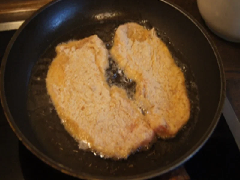 Rezept: Paniertes Schweinesteak mit Champignons und Snack-Paprikas Bild Nr. 16782 Paniertes Schweinesteak mit Champignons und Snack-Paprikas - Rezept - Bild Nr. 16782