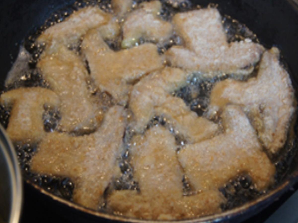 Steinpilzschnitzel mit pikanten Honig-Mais und Drillingen - Rezept - Bild Nr. 3