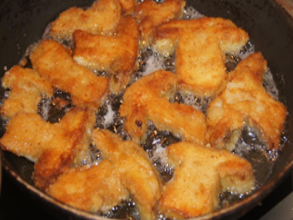 Steinpilzschnitzel mit pikanten Honig-Mais und Drillingen - Rezept - Bild Nr. 4