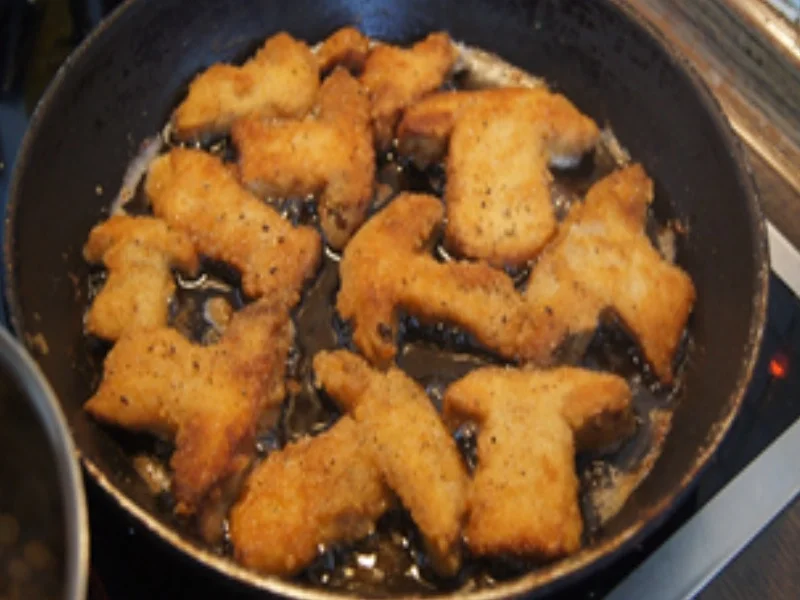 Steinpilzschnitzel mit pikanten Honig-Mais und Drillingen - Rezept - Bild Nr. 5