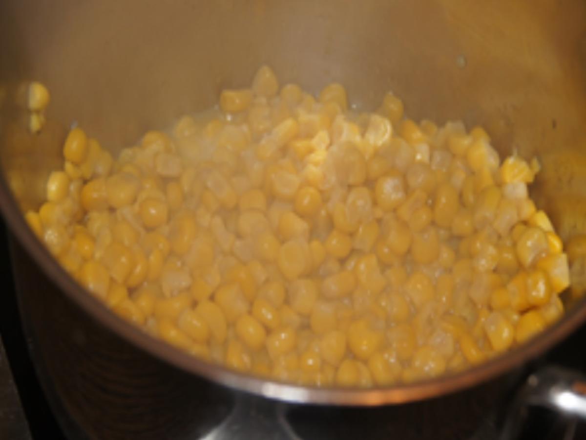 Steinpilzschnitzel mit pikanten Honig-Mais und Drillingen - Rezept - Bild Nr. 7