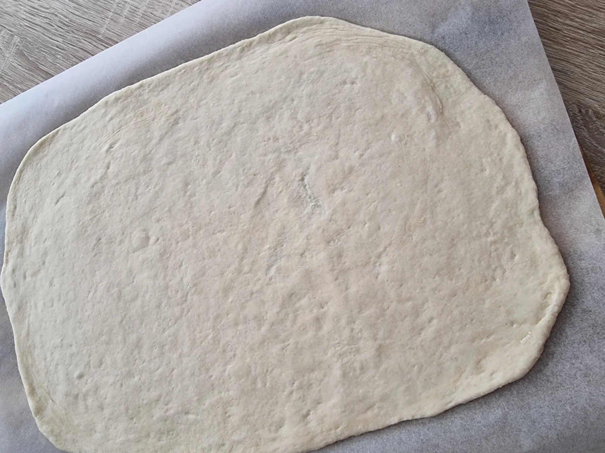 Flammkuchen mit Lachs und Zwiebeln - Rezept - Bild Nr. 16798