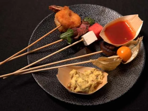 Rinderfilet- und Melonen-Feta-Spieß mit Riesengarnele - Rezept - Bild Nr. 16797