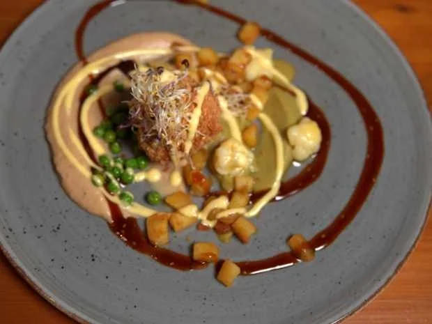 Blumenkohl mit Erbse-Kartoffel-Praline - Rezept - Bild Nr. 16810