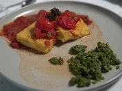 Polenta-Taler mit Tomatensoße und Petersiliensalat - Rezept - Bild Nr. 2