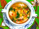 Maissuppe mit Garnelen - Rezept - Bild Nr. 16816