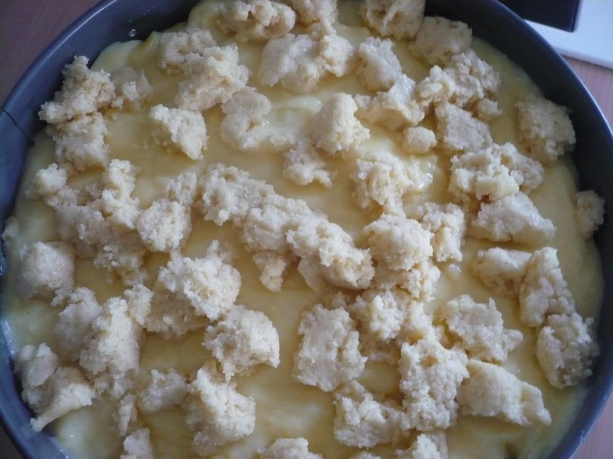 Apfelkuchen mit Pudding, einfaches Grundrezept
