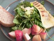 Sommersalat mit gegrillten Pfirsichen und gegrillter Zucchini - Rezept - Bild Nr. 2