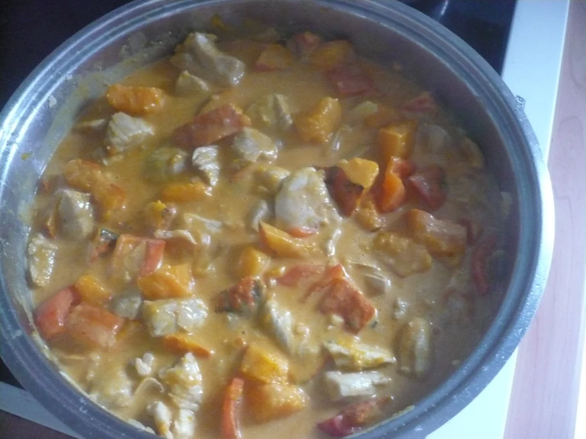 Rezept: Kürbis - Hähnchen - Pfanne Bild Nr. 16830 Kürbis - Hähnchen - Pfanne - Rezept - Bild Nr. 16830