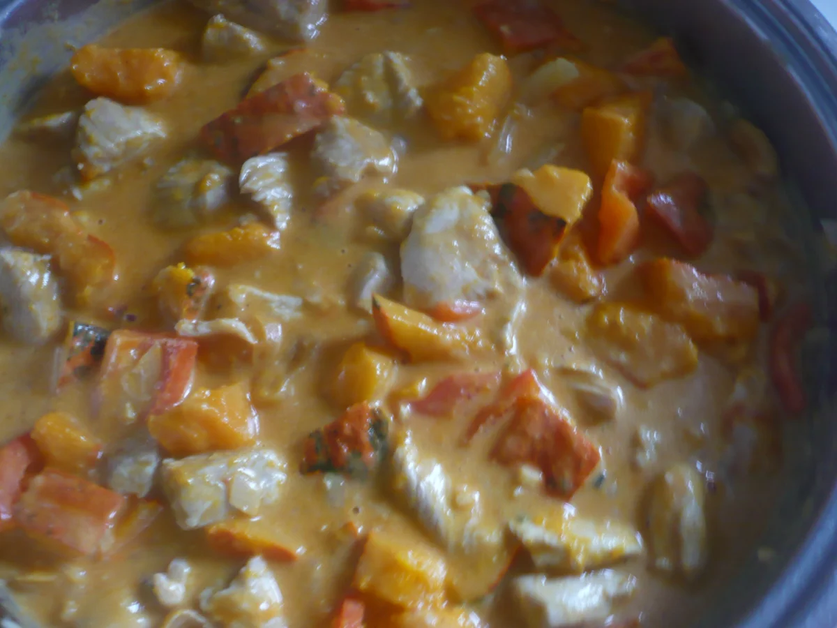 Rezept: Kürbis - Hähnchen - Pfanne Bild Nr. 16831 Kürbis - Hähnchen - Pfanne - Rezept - Bild Nr. 16831