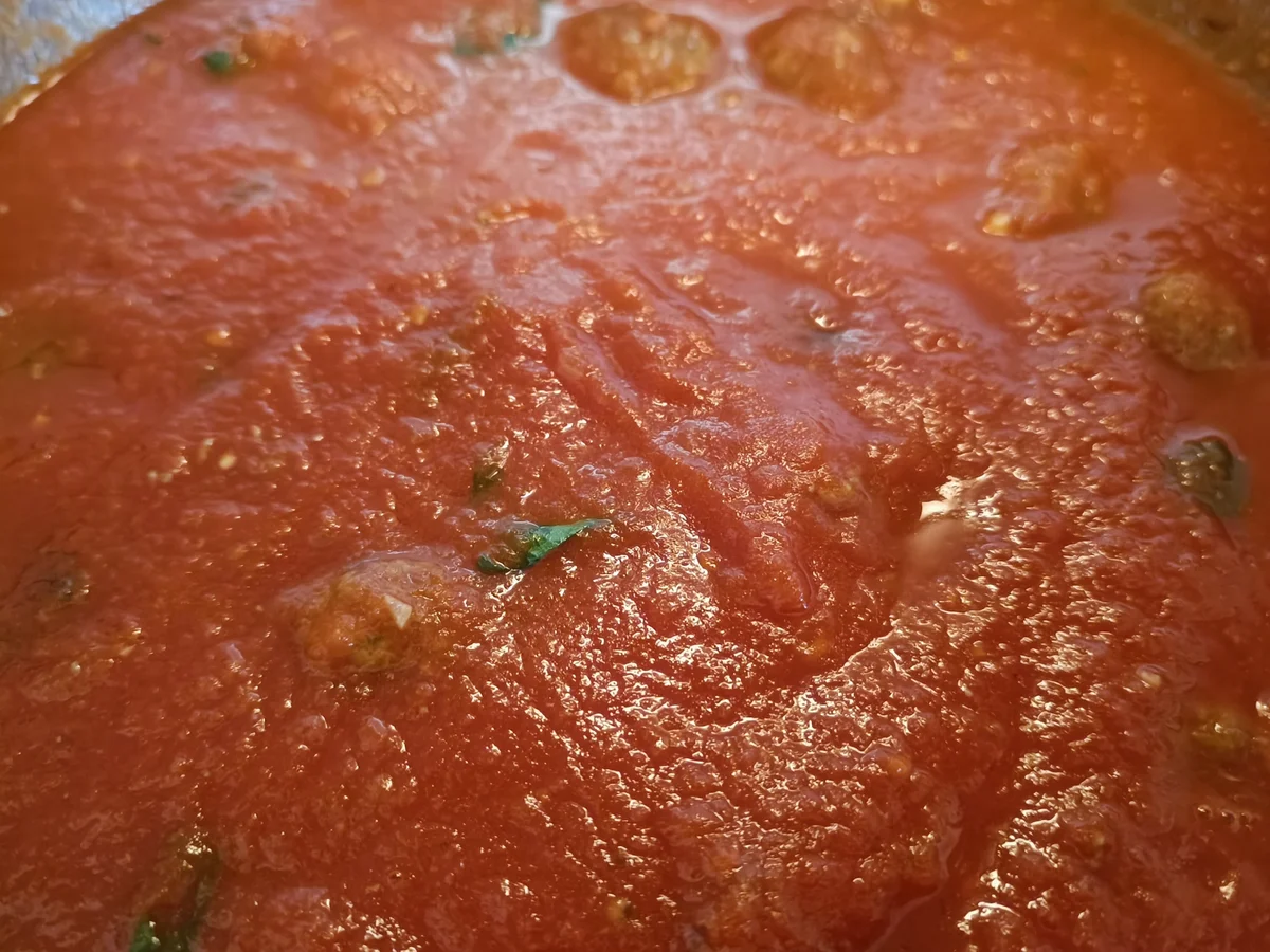 Polpette in Tomatensoße und Spaghetti - Rezept - Bild Nr. 16829