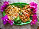 Schweinefleisch mit Brokkoli und gebratenen Nudeln - Rezept - Bild Nr. 2