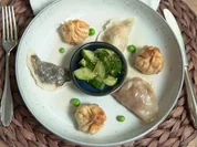 Asiatischer Gurkensalat mit Gyoza und Sesamsauce - Rezept - Bild Nr. 2