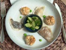 Asiatischer Gurkensalat mit Gyoza und Sesamsauce - Rezept - Bild Nr. 2