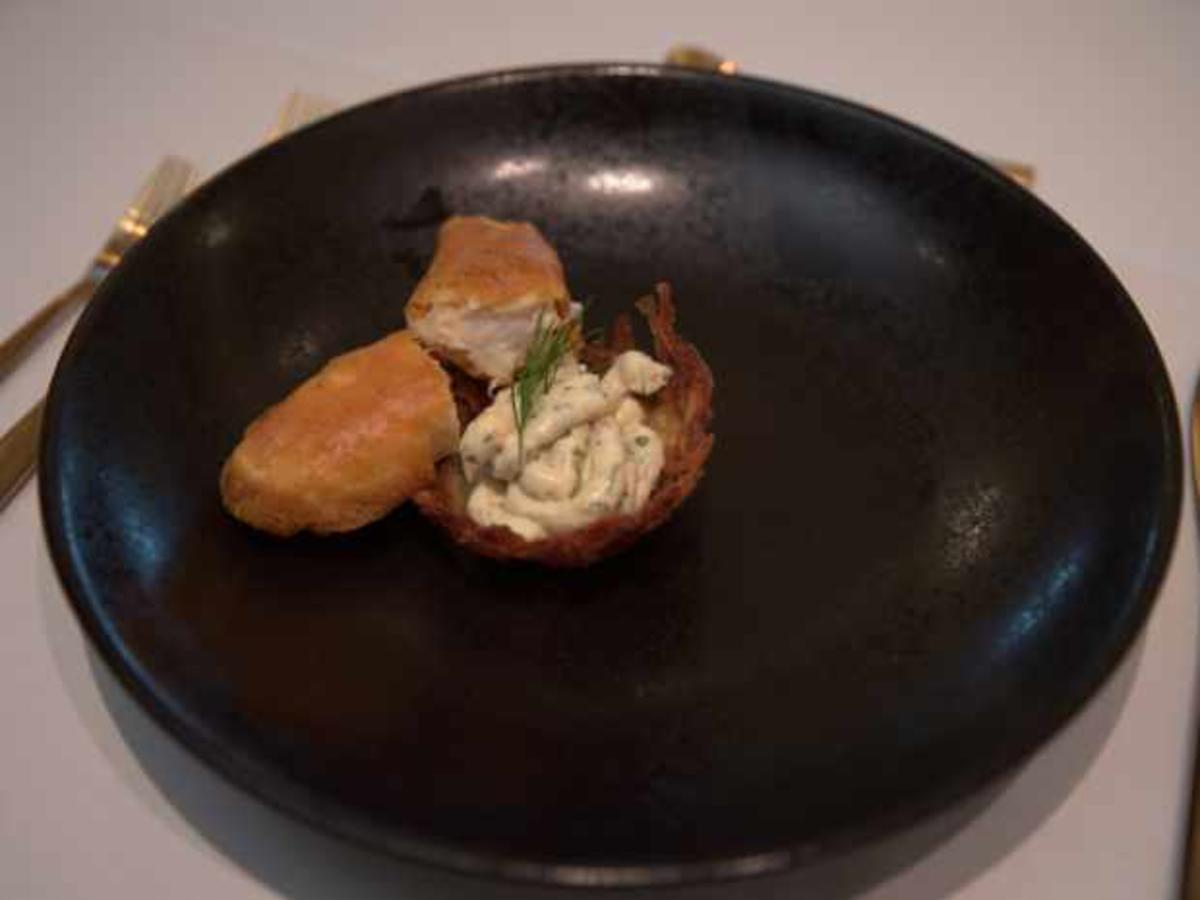 Fisch mit Remoulade und frittierte Kartoffelnester - von Das perfekte ...