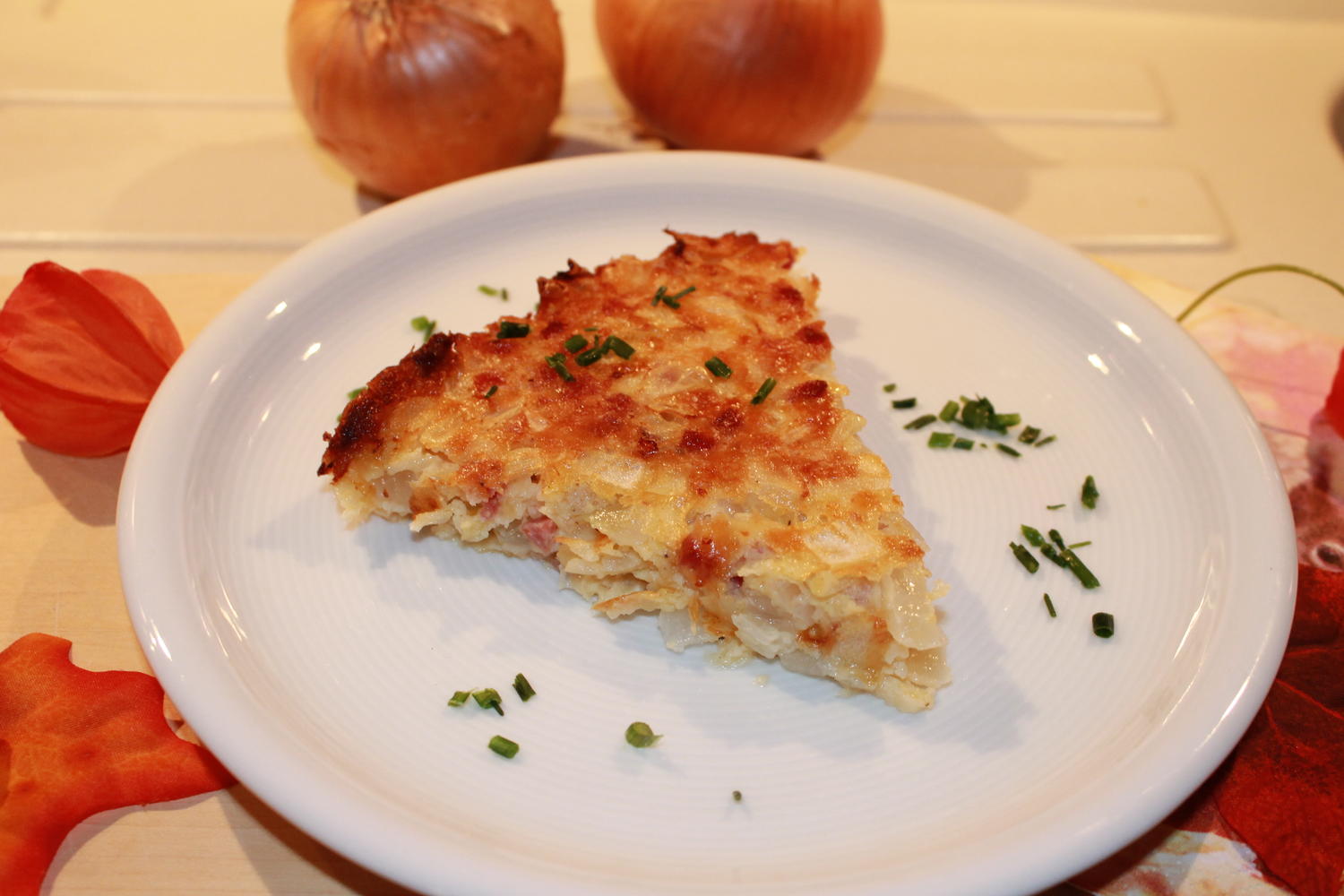 Zwiebelkuchen - ohne Boden - - Rezept mit Bild - kochbar.de Zwiebelkuchen - ohne Boden - - Rezept mit Bild - kochbar.de