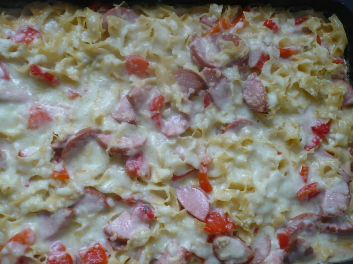 Rezept: Käsenudeln mit Fleischwurst Bild Nr. 9 Käsenudeln mit Fleischwurst - Rezept - Bild Nr. 9