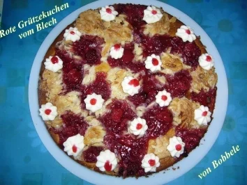 Rezept: Kuchen: Rote-Grütze-Kuchen vom Blech Kuchen: Rote-Grütze-Kuchen vom Blech - Rezept