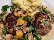 Frikadellen mit Pilzrahmsauce - Rezept - Bild Nr. 16831