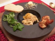 Riesengarnelen mit Fettuccine Nudeln auf Möhrengemüse - Rezept - Bild Nr. 16831
