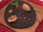 Gorgonzola-Walnussbirne mit Kaffeekirschentee-Sorbet - Rezept - Bild Nr. 2
