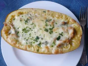 Spaghettikürbis mit Geschnetzeltem - Rezept - Bild Nr. 16831