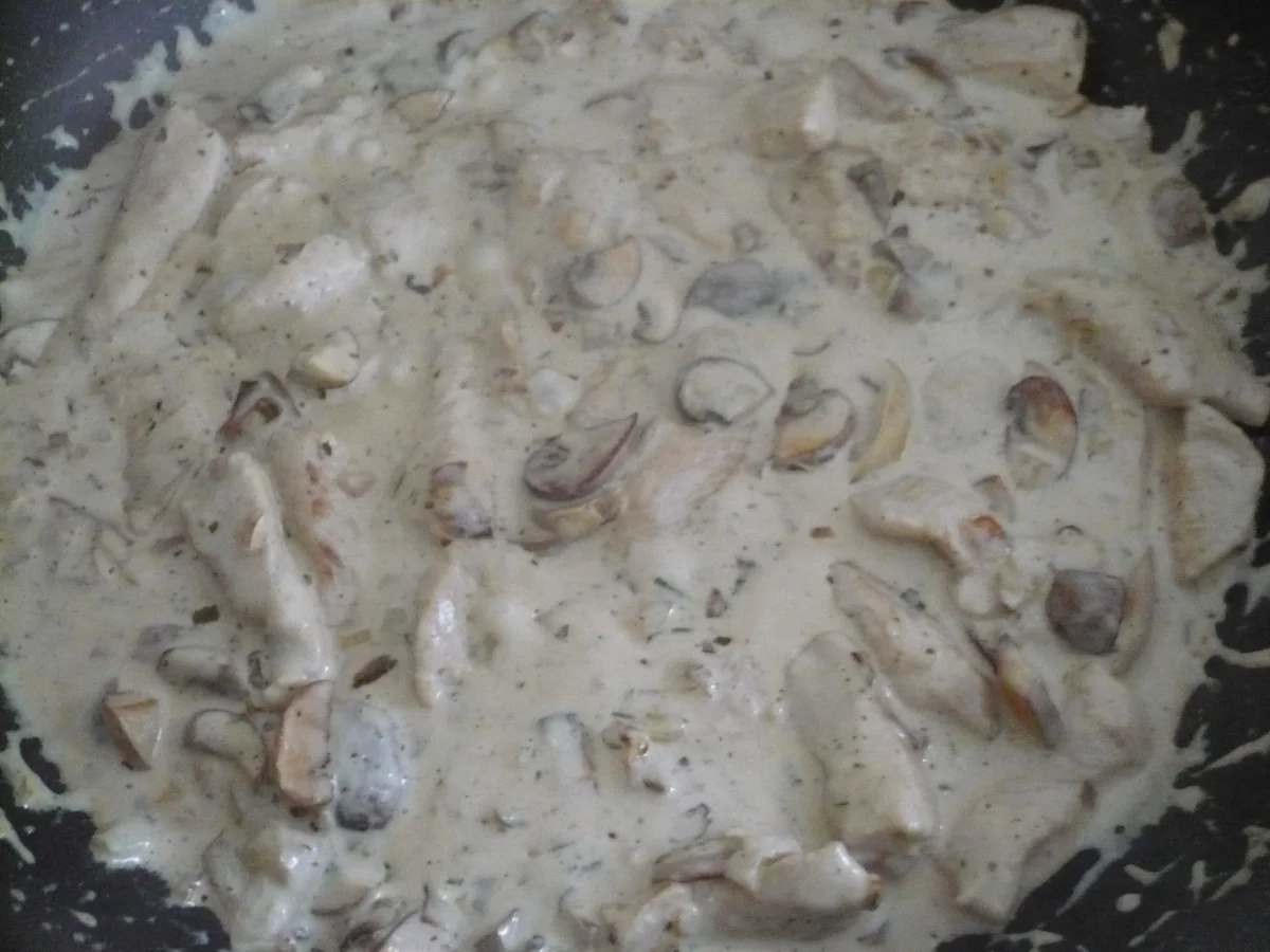 Spaghettikürbis mit Geschnetzeltem - Rezept - Bild Nr. 16837