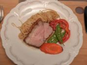 Krustenbraten mit Nudeln und Gemüse - Rezept - Bild Nr. 16831