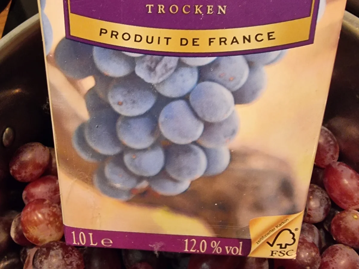 Rezept: Trauben-Rotwein-Konfitüre Bild Nr. 16849 Trauben-Rotwein-Konfitüre - Rezept - Bild Nr. 16849