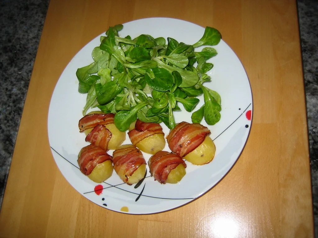 Blechkartoffeln im Speckmantel - Rezept - Bild Nr. 16847