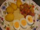 Eier in Senfsauce mit Zucchini-Tomaten-Gemüse und Drillingen - Rezept - Bild Nr. 16866